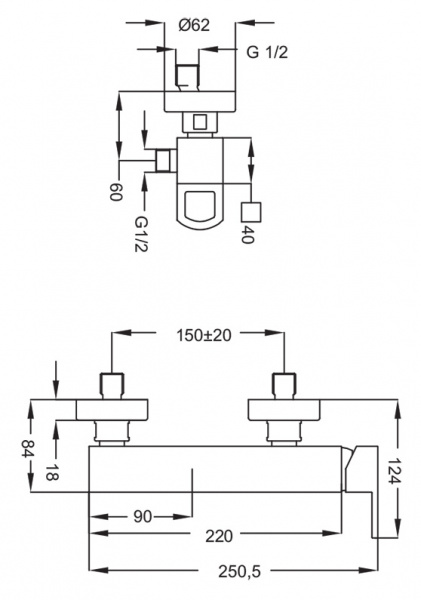 Смеситель для душа Cezares Levico LEVICO-DM-01-Cr фото