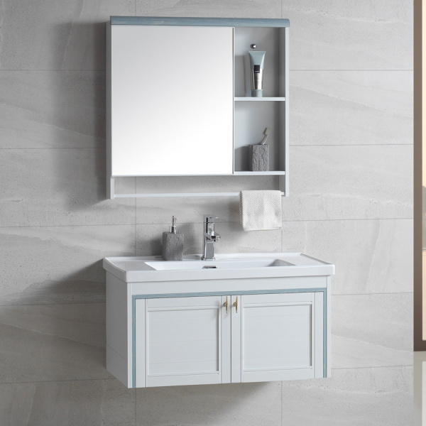 Комплект мебели для ванной River Sofia 805 BU голубой фото