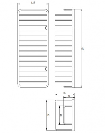 Полка-корзина Omnires Uni UN3629CR фото