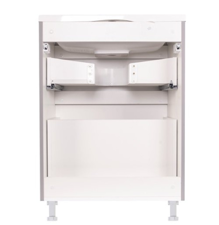 Тумба под раковину Style Line Бергамо мини 60 СС-00002309 серая фото