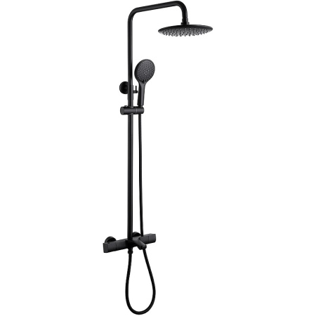 Душевая система Abber Thermostat AF8516B Черная матовая фото