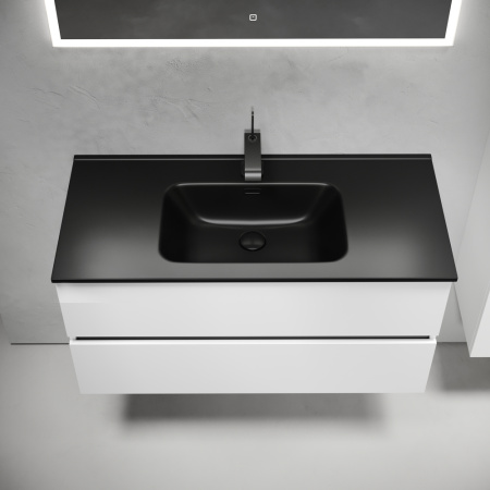 Тумба под раковину Sancos Urban UR100W белый глянец фото