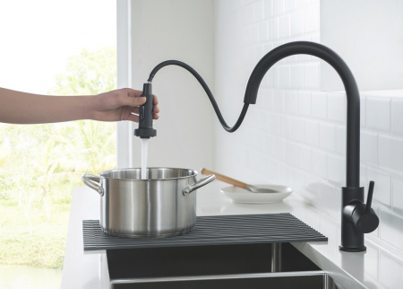 Смеситель для кухни Timo Saona 2316/03FL черный фото