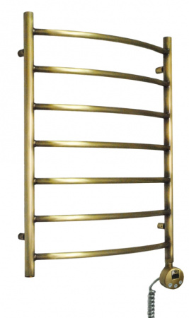 Полотенцесушитель электрический Domoterm Калипсо П7 (500х700) (бронза) правый фото