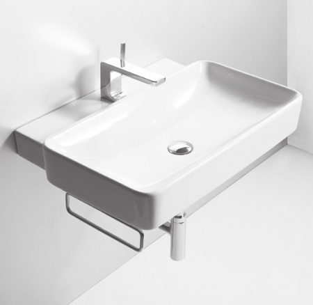 Подвесная раковина Simas Flow FL01bi 69 см фото