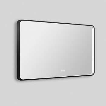 Зеркало с подсветкой Esbano ES-3311KD 100x70, черное фото