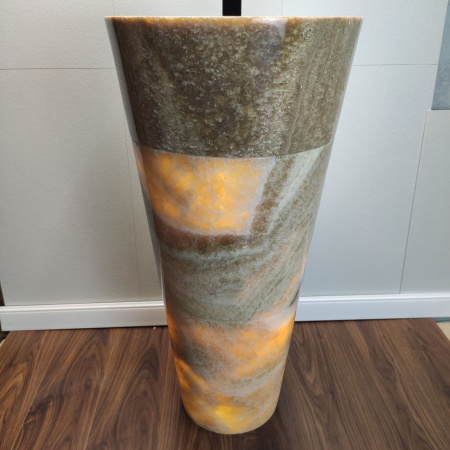 Раковина напольная из оникса Sunset ON-01347 (45*45*90) фото