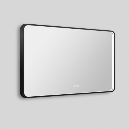 Зеркало с подсветкой Esbano ES-3311KD 100x70, черное фото