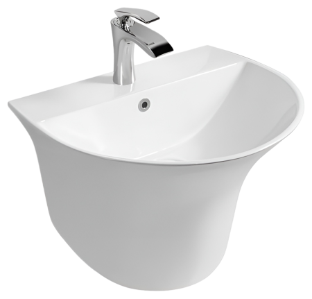 Раковина-моноблок подвесная SantiLine SL-4020 56x49 фото