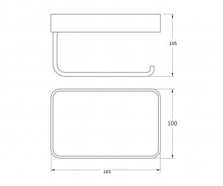 Держатель для туалетной бумаги с полочкой Bronze de Luxe 1760 10513 фото