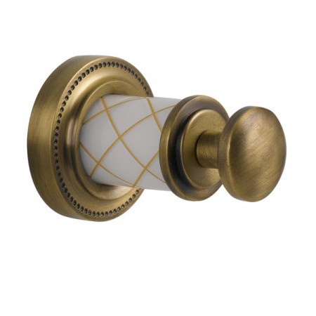 Крючок для ванной одинарный Boheme Murano 10906-BR фото