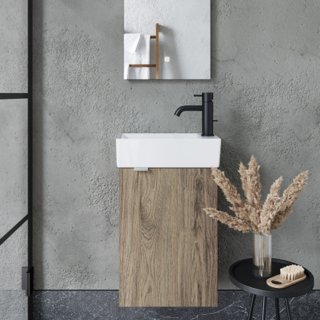 Тумба под раковину Sancos Mini MN35ECHR дуб чарльстон фото