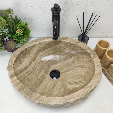 Накладная раковина из оникса Erozy Sunset EO-01435 (53*44*15) фото