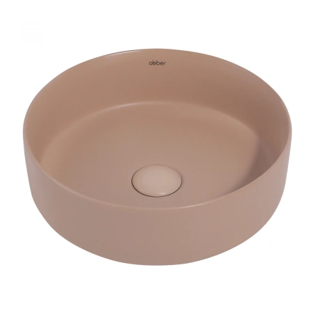 Накладная раковина Abber Bequem AC2108MBB 36x36 бежевая матовая фото