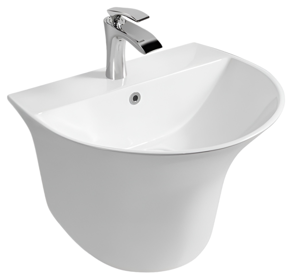 Раковина-моноблок подвесная SantiLine SL-4020 56x49 фото