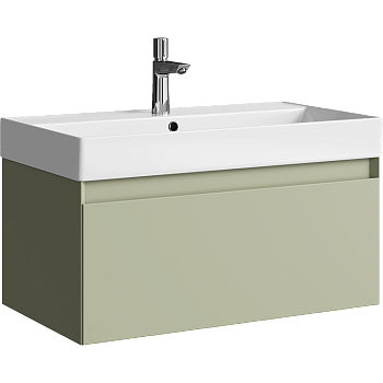 Тумба под раковину Aqwella Geometria 80 GE01081SH зеленый шалфей фото