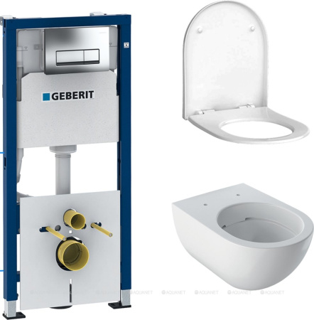 Унитаз с инсталляцией Geberit Acanto 500.128.21.A фото