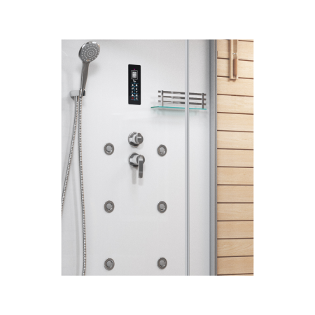 Душевая кабина с сауной Cerutti SPA Lugano White R CT8346 180x110 фото