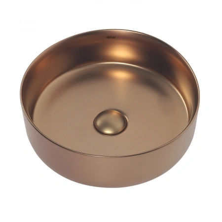 Накладная раковина Abber Bequem AC2108MRG 36x36 розовое золото матовое фото