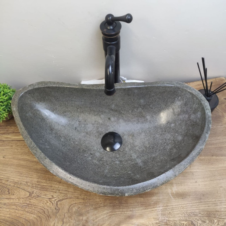 Накладная раковина из речного камня RS01144 (57*33*15) A2 фото