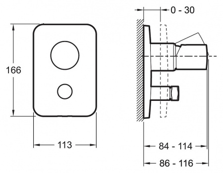 Смеситель для ванны и душа Jacob Delafon Toobi E98719-CP фото