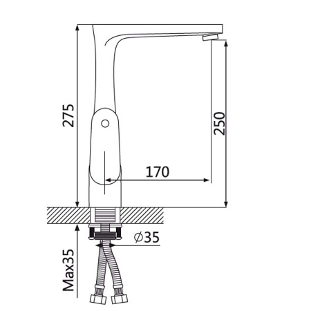 Смеситель для кухни Oute T41 T4113B фото