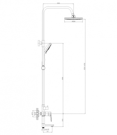 Душевая система (стойка) Rossinka S S35-46 фото