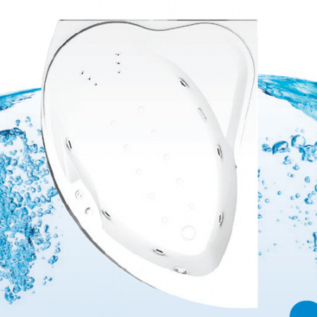 Акриловая ванна Aquatek Альтаир с гидромассажем L 160x120 с каркасом и экраном фото