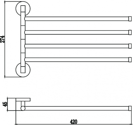 Полотенцедержатель Savol 87 S-008704 фото