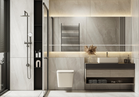 Подвесной унитаз безободковый Abber Rechteck AC1201MBE светло-бежевый фото