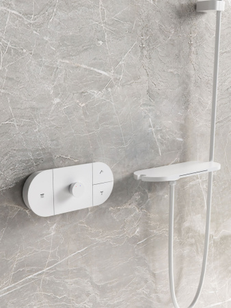 Душевая система скрытого монтажа Vincea Futura VSFW-2F12TMW белая матовая фото