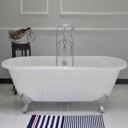 Чугунная ванна Magliezza Patricia Cr 168x76 на ножках фото