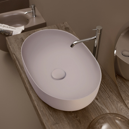 Накладная раковина Kerasan Nolita 534359*0 60x40 серая матовая фото