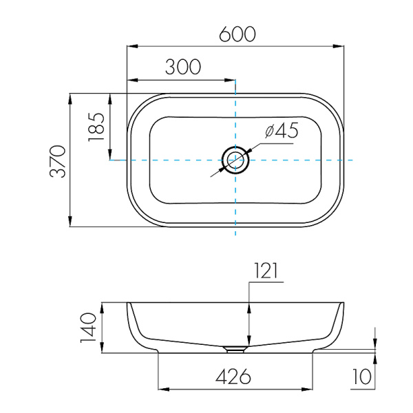 Накладная раковина Акватон Лола 60 1A73313KLK010 фото
