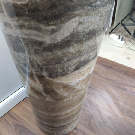 Раковина напольная из оникса Grey ON-01366 (40*40*90) фото