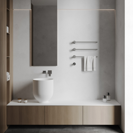 Электрический полотенцесушитель Abber Charme AH4003 хром фото