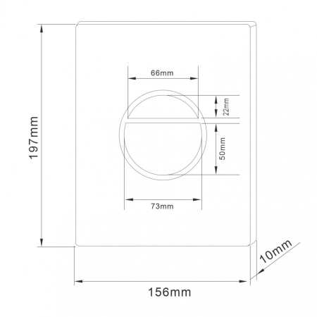 Кнопка смыва пневматическая Abber AC0126MB черная матовая фото