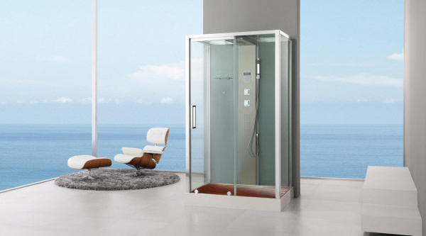 Душевая кабина с гидромассажем и паром Acquazzone 120SL L/R 120х90х220 фото