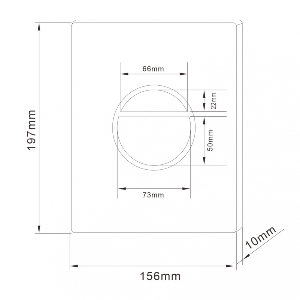 Кнопка смыва пневматическая Abber AC0126MB черная матовая фото