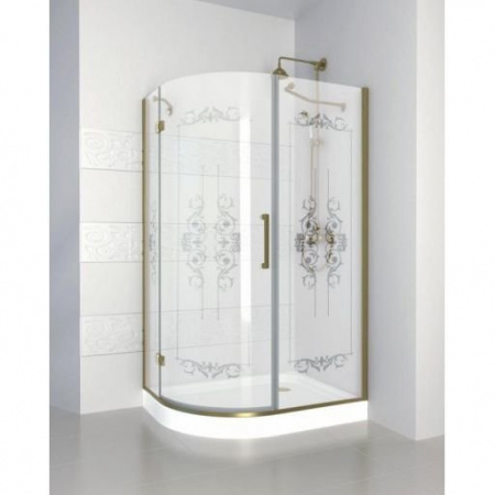 Душевой уголок Cezares Magic Royal Palace MAGIC-RH-1-120/90-ROYAL PALACE-PP-Br-R 120х90 фото