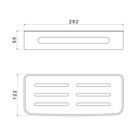 Полка металлическая Timo Luiro 18578/03 Черный фото