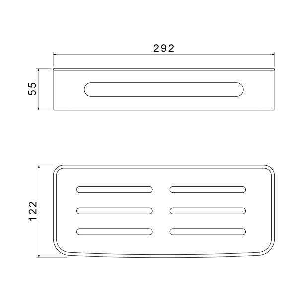 Полка металлическая Timo Luiro 18578/03 Черный фото