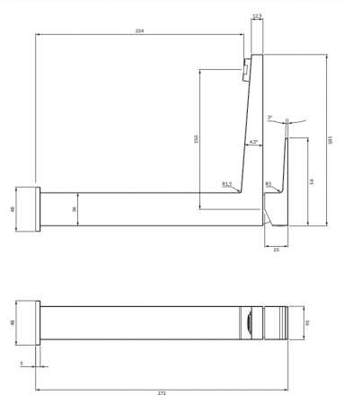 Высокий смеситель для раковины Omnires Fresh FR7112MCR фото