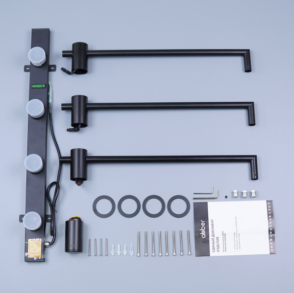 Электрический полотенцесушитель Abber Charme AH4003MB черный матовый фото