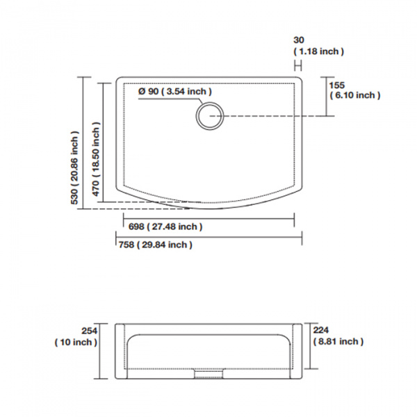 Раковина кухонная Kerasan Hannah Devon 544001 фото