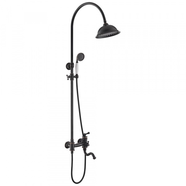 Душевая система (стойка) Timo Adelia SX-6010/04 черный антик фото