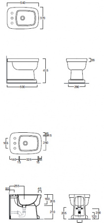 Биде напольное Simas Evolution EVO04bi*1 фото