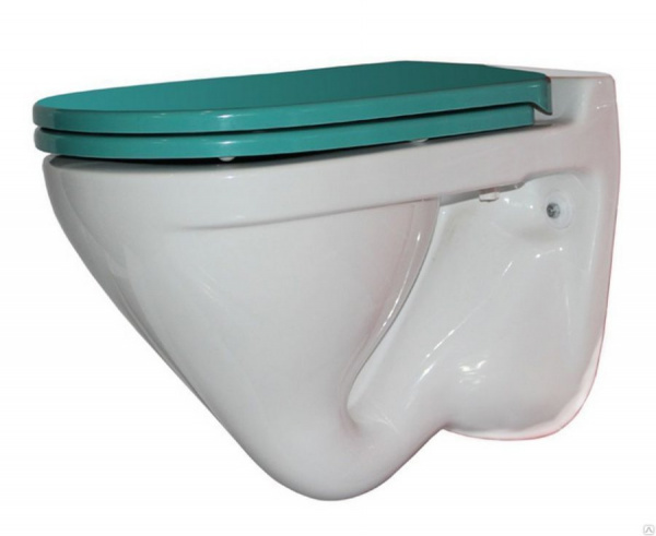 Унитаз подвесной Sanita luxe Attica Color Sea с сиденьем soft close ATCSLWH0112 фото