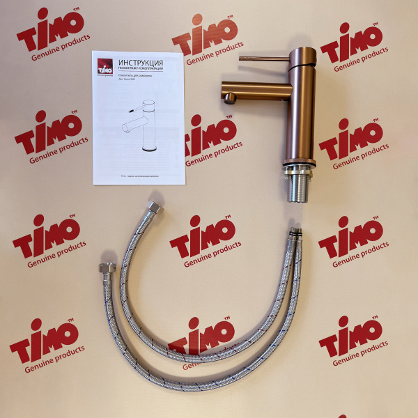 Смеситель для раковины Timo Saona 2361/19F Розовое золото фото