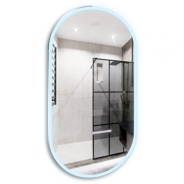 Зеркало с подсветкой, сенсорным выключателем Abber Kontur AG6113SMult 60x120 фото